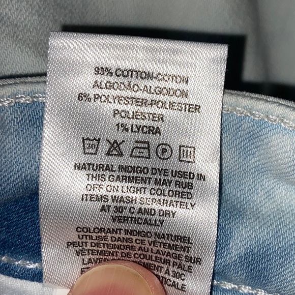 DL1961 Margaux Instasculpt Ankle Skinny Distressed Stretch Blue Jeans Size 29 - Picture 7 of 13